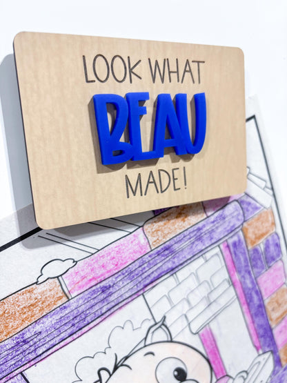 Kids Artwork Magnet Holder