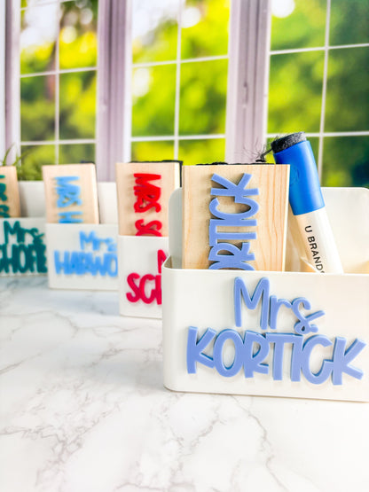 Dry Erase Holder, Magnetic Dry Erase Holder, Whiteboard organizer for dry eraser and marker set, Classroom Organizer, Blackboard Organizer