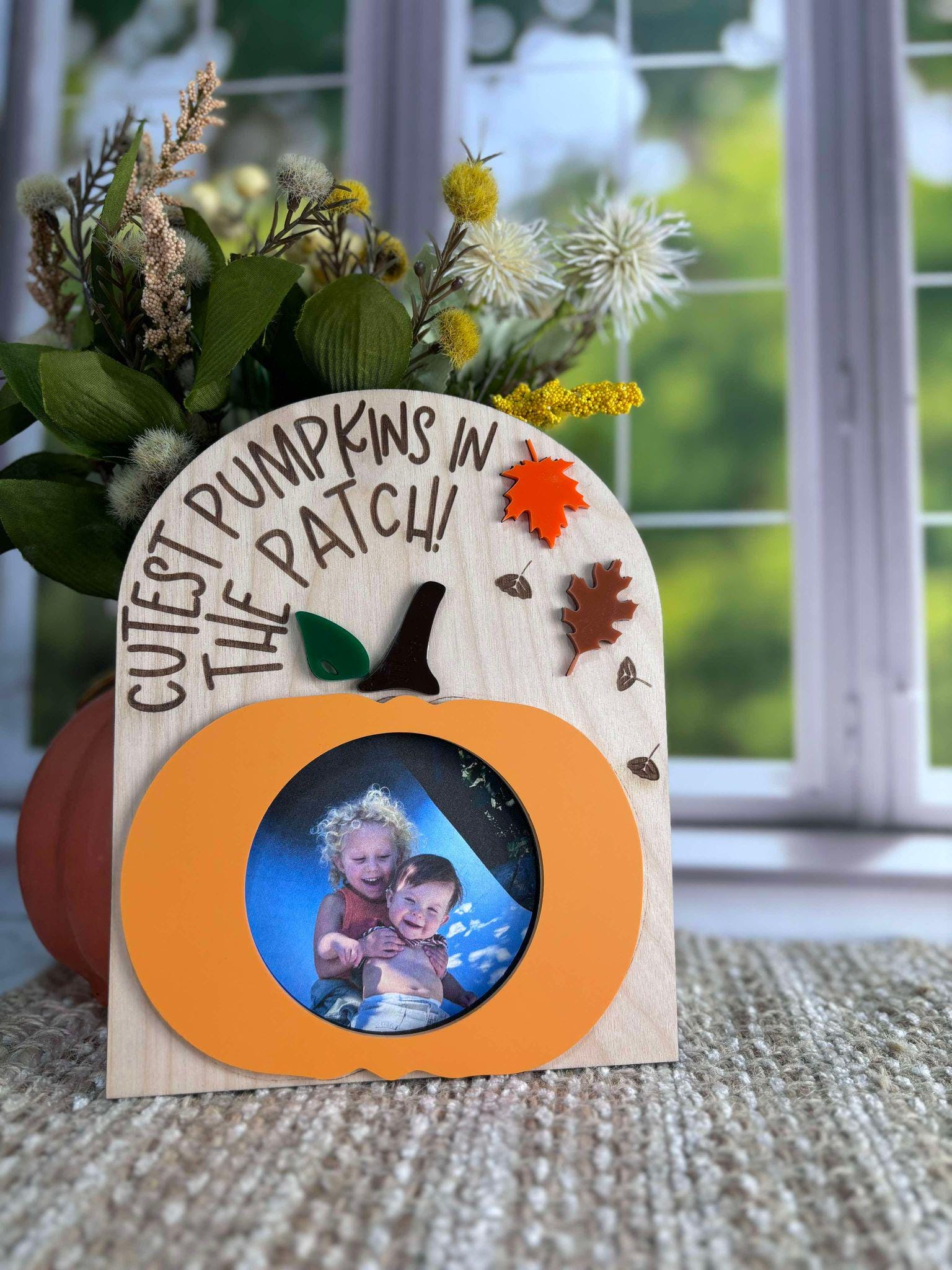 Cutest Pumpkins In The Patch Frame, Fall Picture Frame, Kids Picture Frame, Fall Decor, Pumpkin Frame, Kids Fall Craft