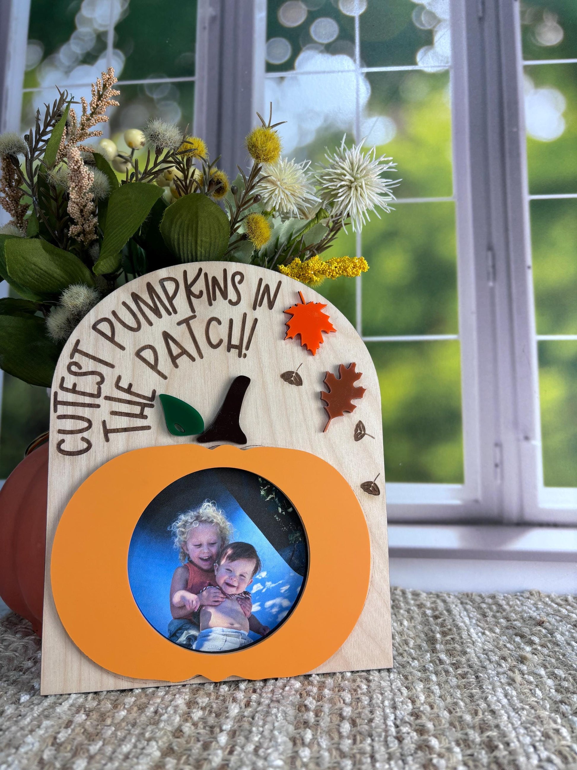 Cutest Pumpkins In The Patch Frame, Fall Picture Frame, Kids Picture Frame, Fall Decor, Pumpkin Frame, Kids Fall Craft