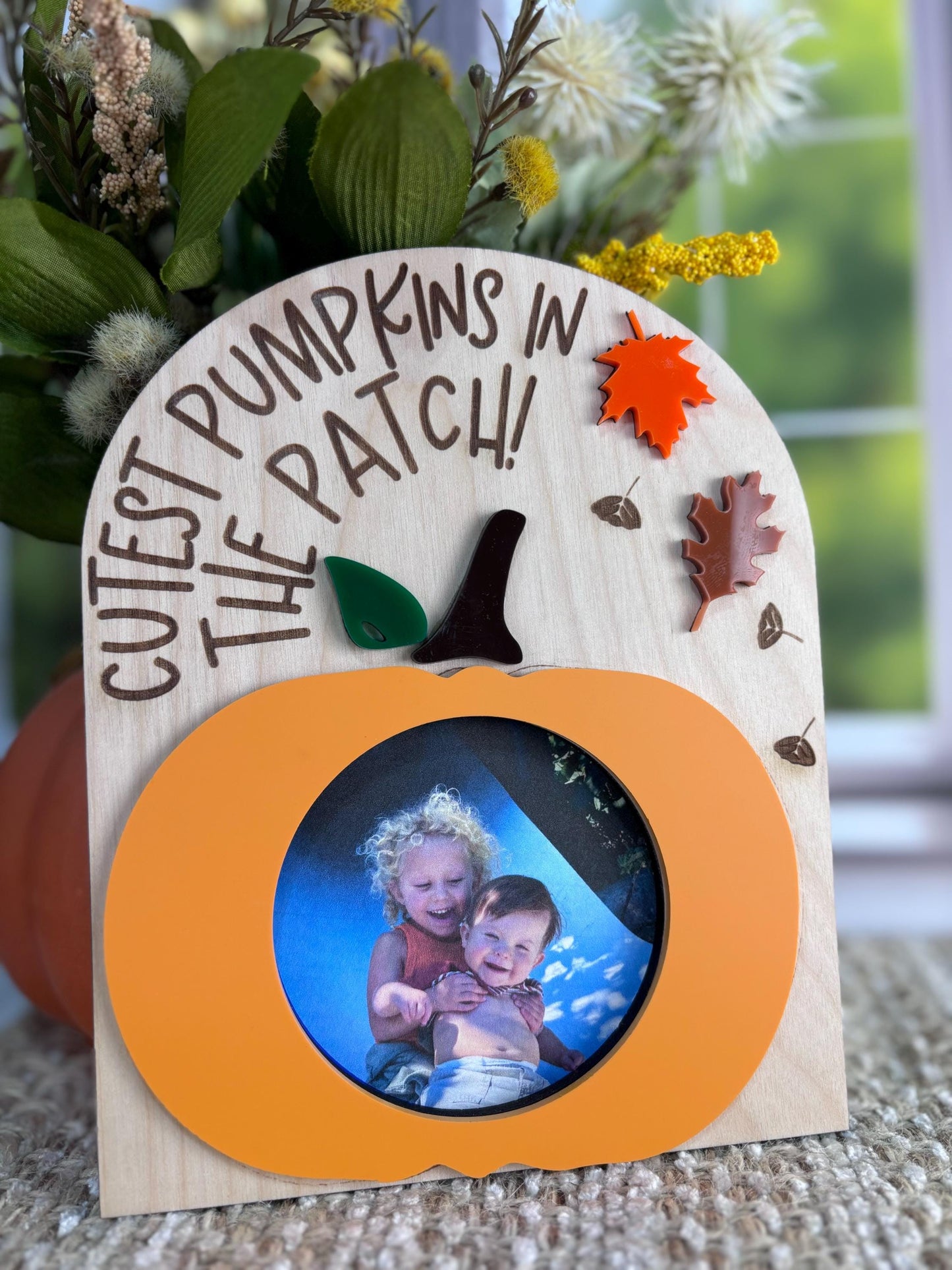 Cutest Pumpkins In The Patch Frame, Fall Picture Frame, Kids Picture Frame, Fall Decor, Pumpkin Frame, Kids Fall Craft