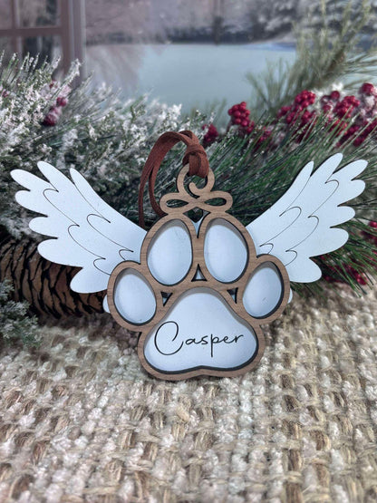 Memorial Ornament for Pet, Dog and Cat Memorial Ornament, Bereavement Ornament, In Memory of Pet, Christmas Ornament for Cat, Pet Loss, Cat
