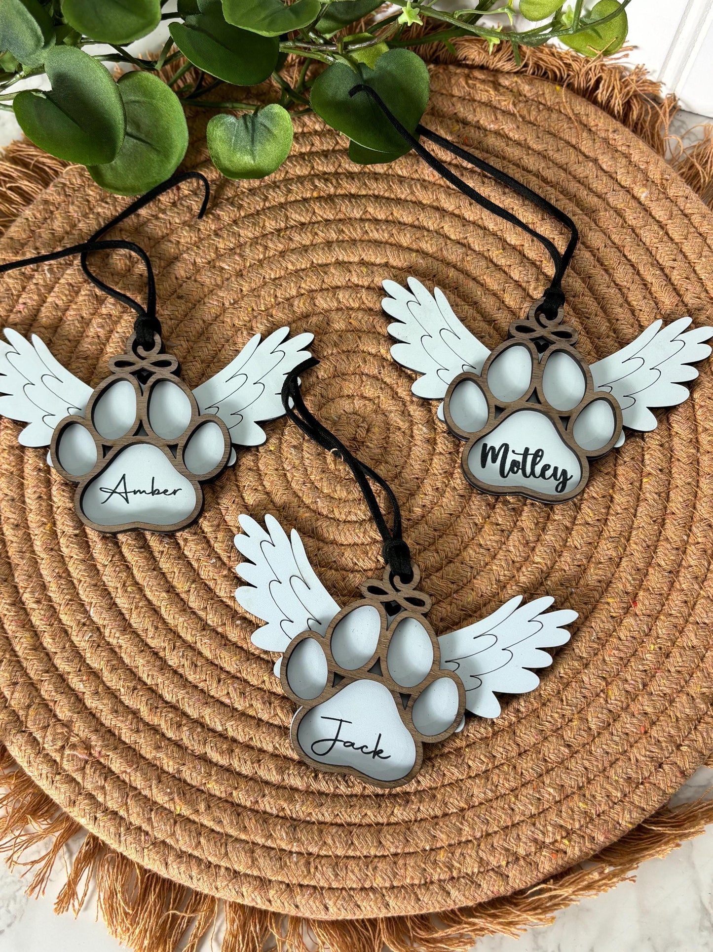 Memorial Ornament for Pet, Dog and Cat Memorial Ornament, Bereavement Ornament, In Memory of Pet, Christmas Ornament for Cat, Pet Loss, Cat