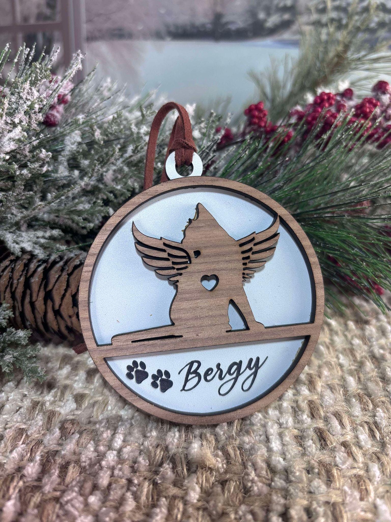 Memorial Ornament for Pet, Dog and Cat Memorial Ornament, Bereavement Ornament, In Memory of Pet, Christmas Ornament for Cat, Pet Loss, Cat