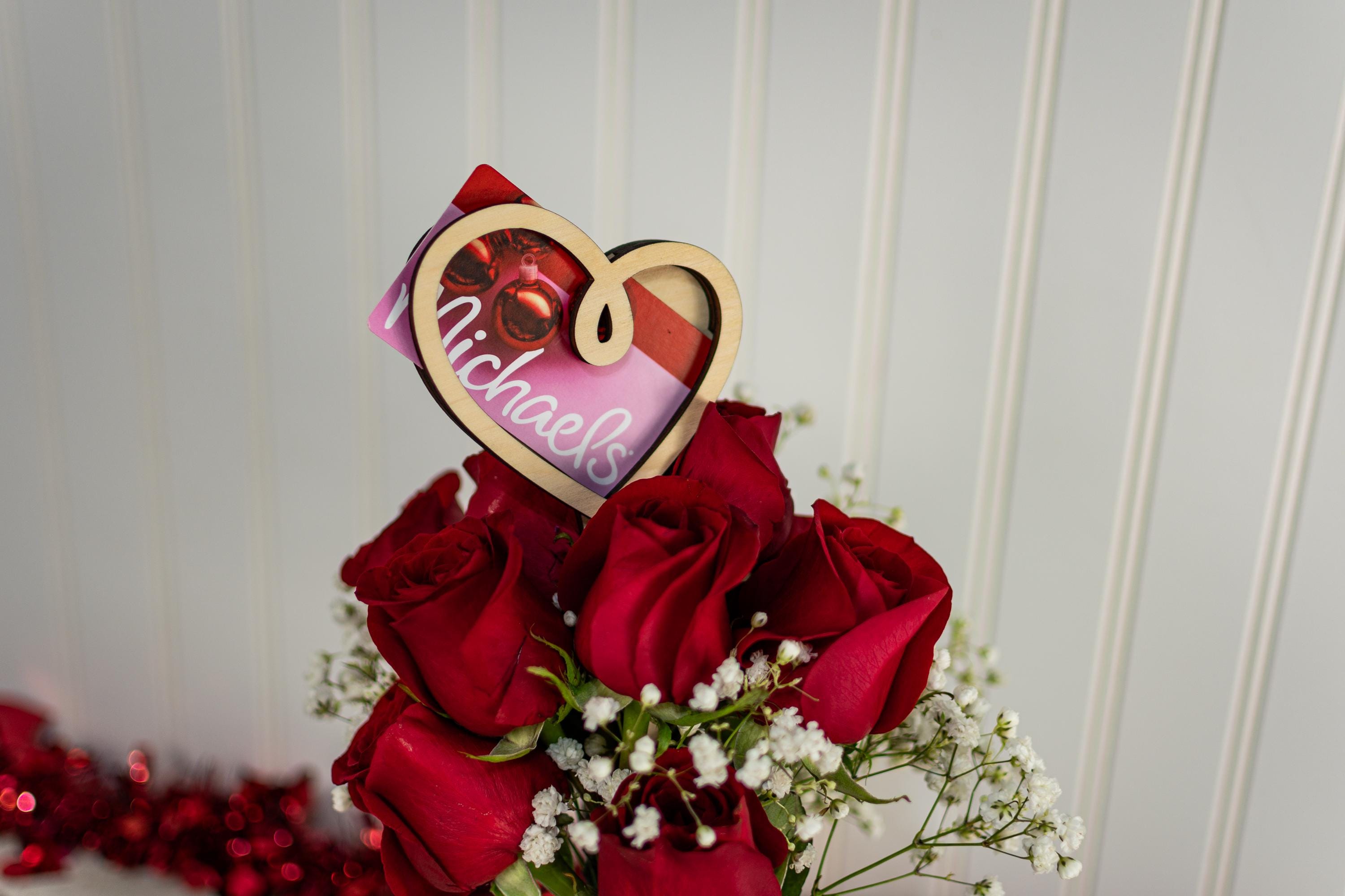 Valentines Day Gift Card Holder Plant Stake, Gift Card Holder, Gift Ca ...