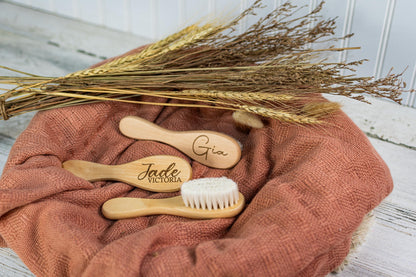 Engraved Baby Brush, Baby Shower Gift for Mom, Soft Baby Brush, Custom Gift for First Baby, Gift for Newborn,Baby Keepsake Gift,Gift for Mom