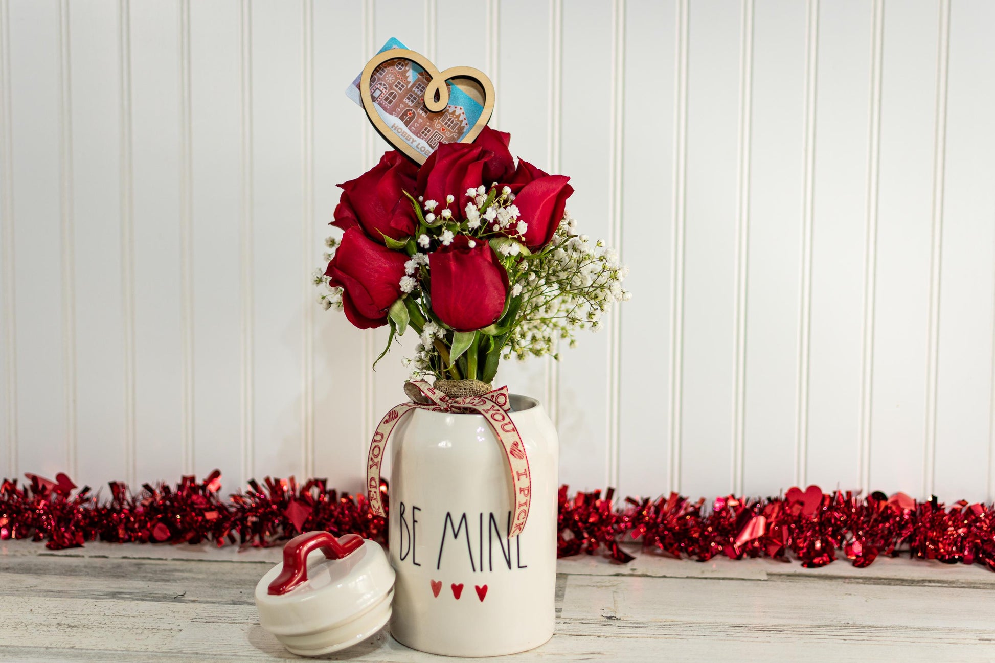 Valentines Day Gift Card Holder Plant Stake, Gift Card Holder, Gift Card Plant Stake Holder, Anniversary Gift for Her, Birthday Gift for Her