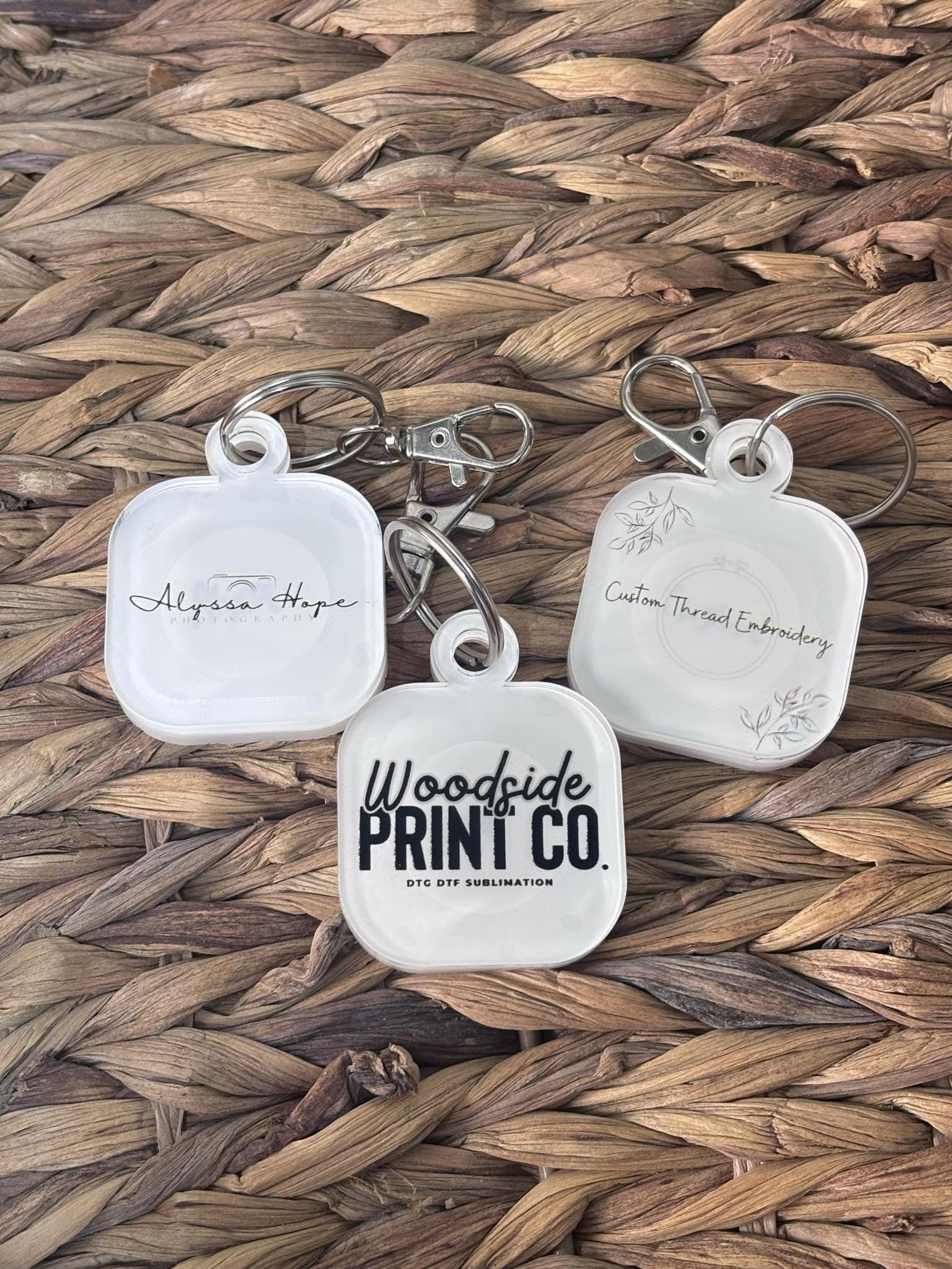 Smart NFC keychain, Small Business Keychain, Tap and follow keychain, Digital Business Card Keychain, Instagram Keychain, TikTok Keychain