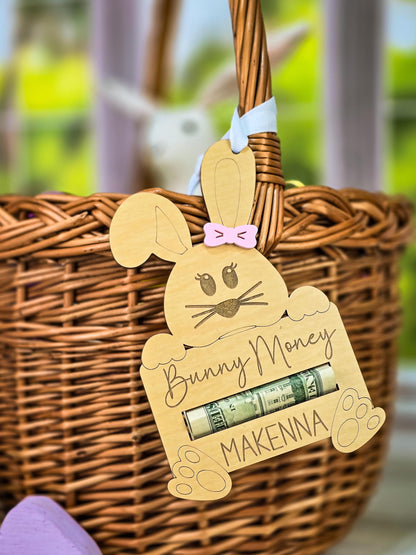 Customizable Easter Basket Money Holder or Gift Card Holder