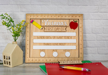 Back to School Dry Erase Board, First Day of School Photo Board, Back to School Picture Board, First Day of School Sign, Sign for School