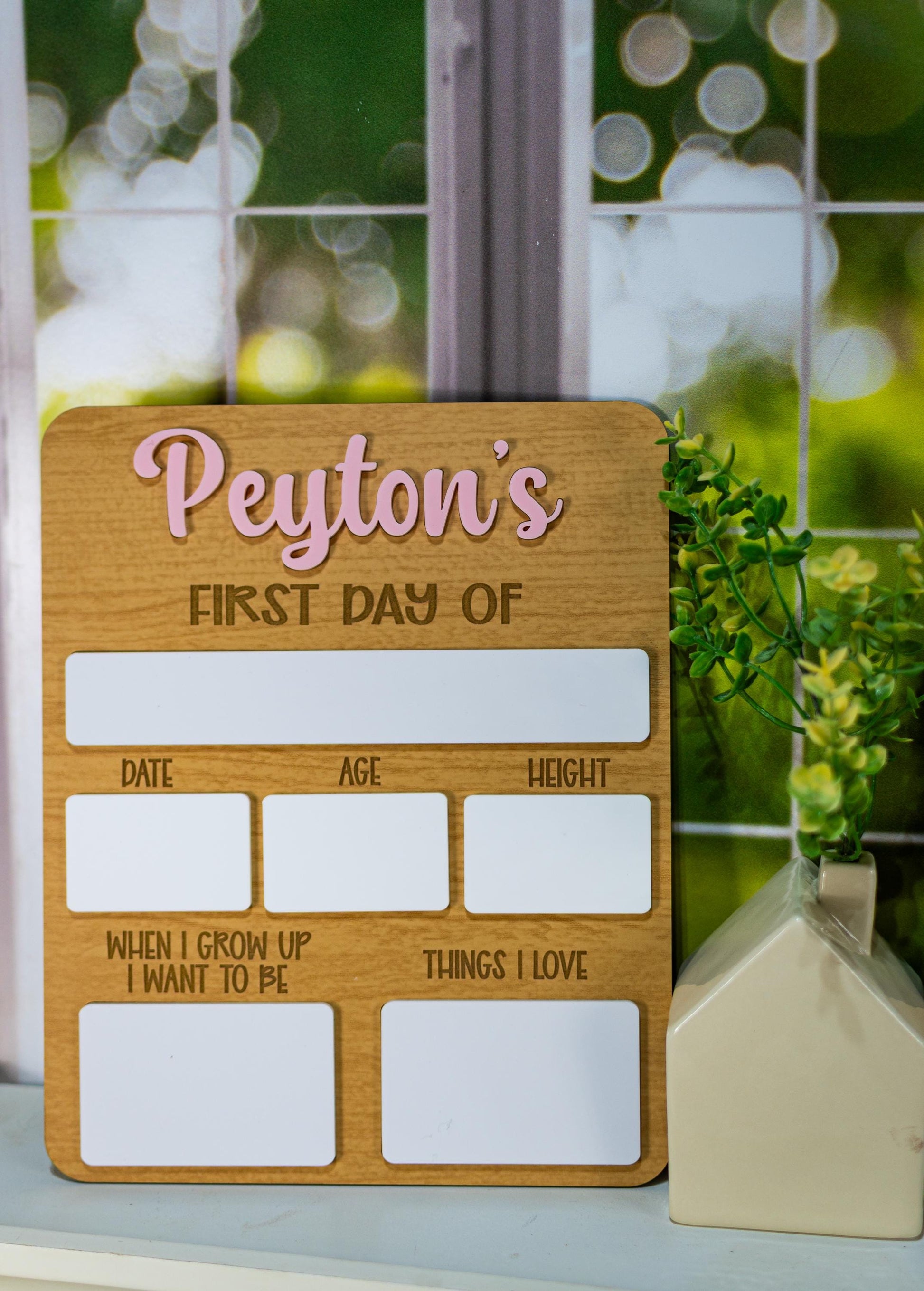 Back to School Dry Erase Board, First Day of School Photo Board, Back to School Picture Board, First Day of School Sign, Sign for School