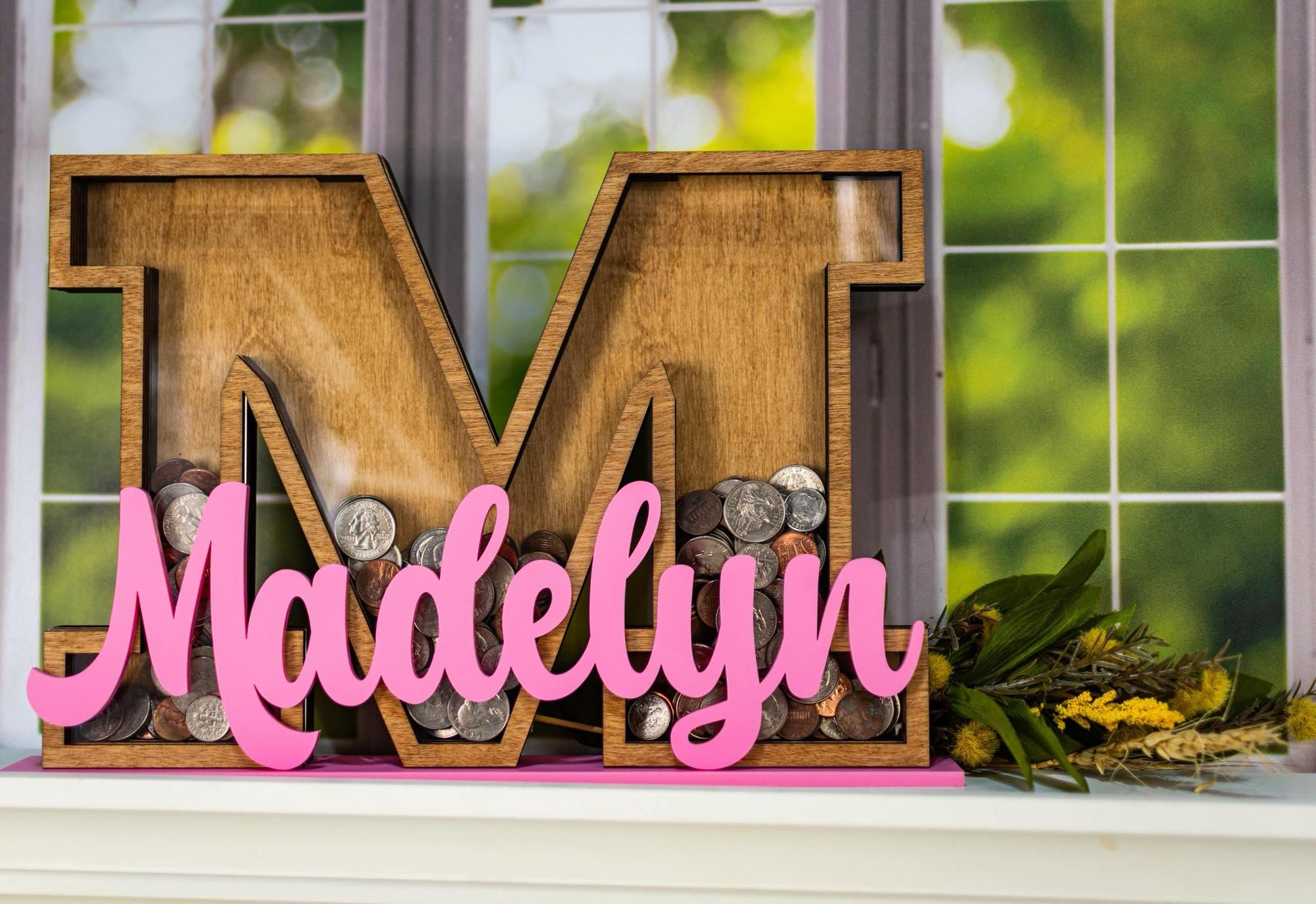 Personalized Name Bank, Custom Piggy Bank, Coin Bank, Kids Piggy Bank, Initial Piggy Bank, Gift for Kids