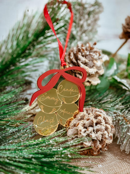 Jingle Bells Ornament, Personalized Bell Ornament, Family Name Ornament, Family Christmas Ornament, Ornament for the family