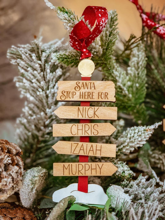 Christmas Ornament, Family Christmas Ornament, Personalized Christmas Ornament, North Pole Christmas Ornament, Ornament for the family