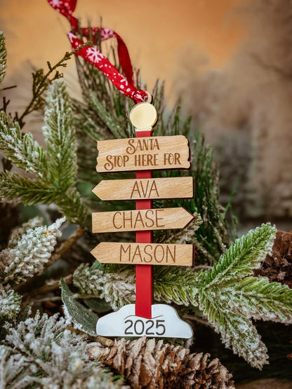 Christmas Ornament, Family Christmas Ornament, Personalized Christmas Ornament, North Pole Christmas Ornament, Ornament for the family