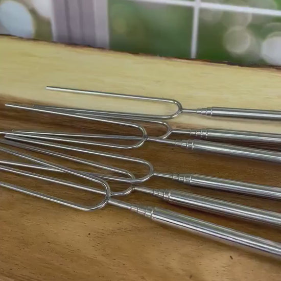 Personalized Marshmallow Roasting Sticks - Engraved Roasting Sticks - Fire Pit - Campfire - Custom Sticks