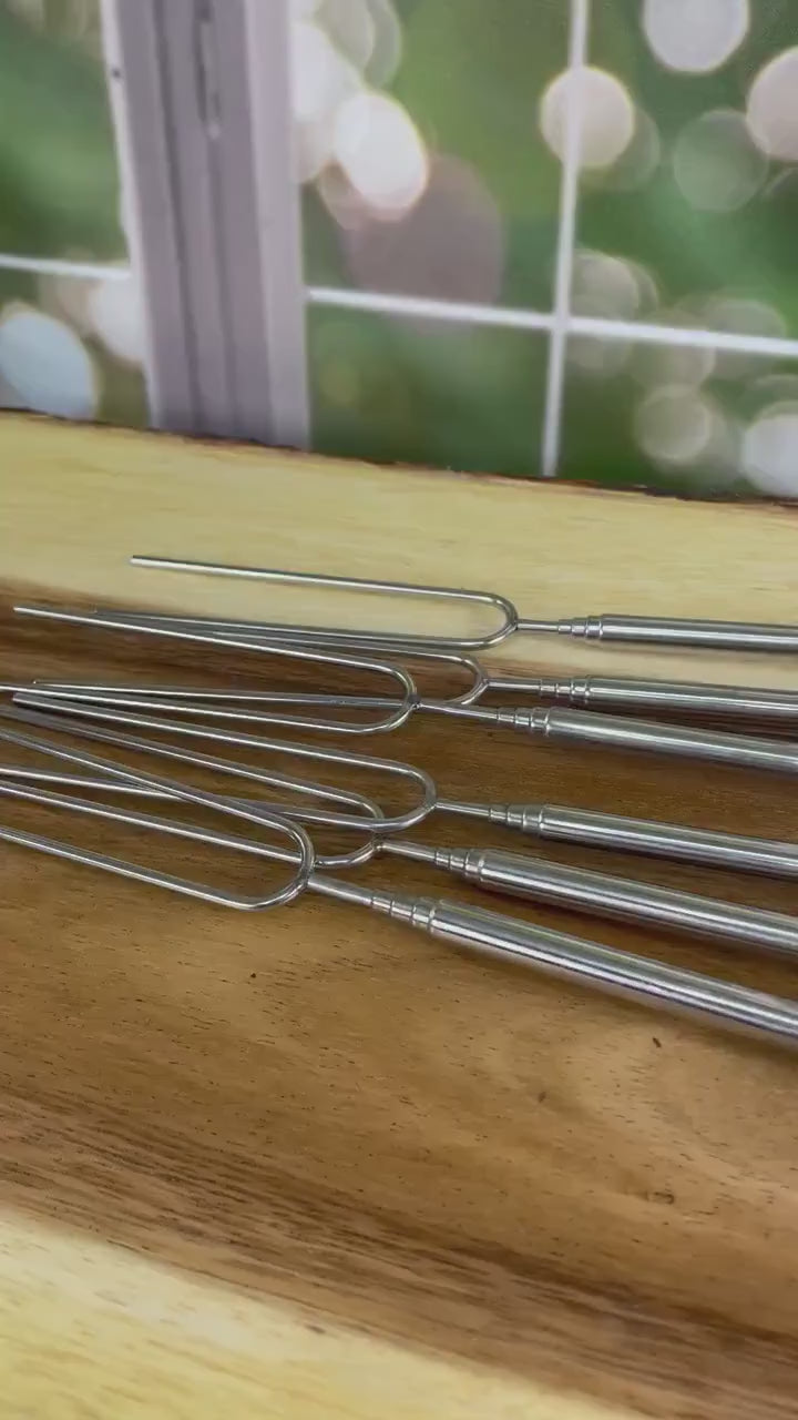 Personalized Marshmallow Roasting Sticks - Engraved Roasting Sticks - Fire Pit - Campfire - Custom Sticks