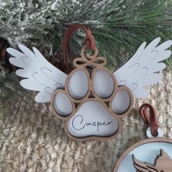 Memorial Ornament for Pet, Dog and Cat Memorial Ornament, Bereavement Ornament, In Memory of Pet, Christmas Ornament for Cat, Pet Loss, Cat