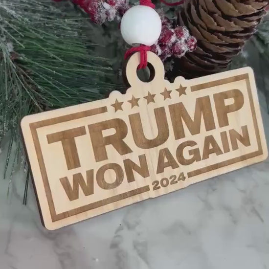 Trump Ornament, Donald Trump Christmas Ornament, Patriotic Ornament, MAGA Ornament, Daddys Home Ornament, Gift for Trump Supporter