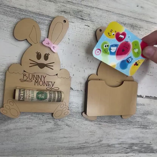 Bunny Money Holder, Easter Basket Money Holder, Easter Basket Gift Tag, Easter Gift Card Holder, Teen Easter Basket, Adult Easter, Gift Tag
