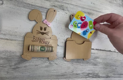 Bunny Money Holder, Easter Basket Money Holder, Easter Basket Gift Tag, Easter Gift Card Holder, Teen Easter Basket, Adult Easter, Gift Tag